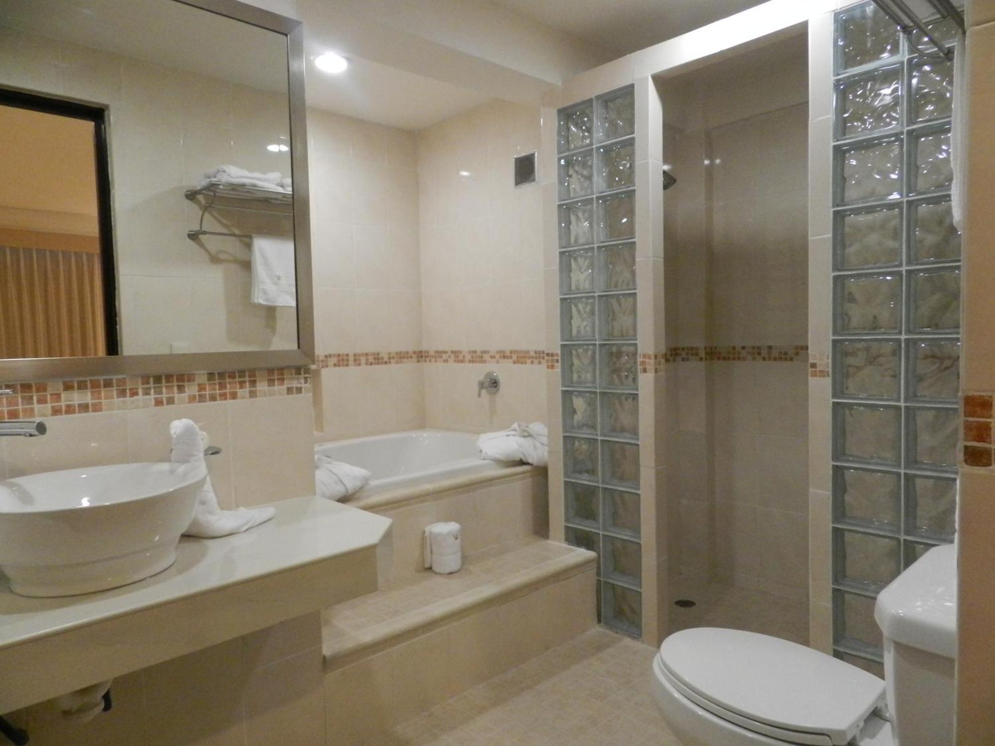 Hotel Victoria Merida Exterior photo A modern bathroom with a shower cubicle